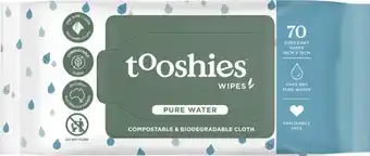 Amcal Pharmacies Tooshies Baby Wipes Pure Water offer