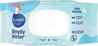 Amcal Pharmacies Curash Simply Water Wipes offer