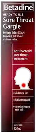 Amcal Pharmacies Betadine Ready To Use Sore Throat Gargle offer