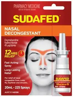 Amcal Pharmacies Sudafed Nasal Decongestant Spray offer