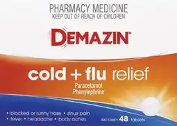 Discount Drug Stores Demazin Cold + Flu Relief 48 Tablets offer