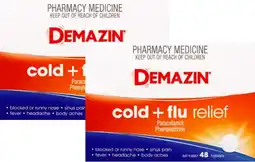 Amcal Pharmacies Demazin Cold + Flu Relief 48 Tablets offer