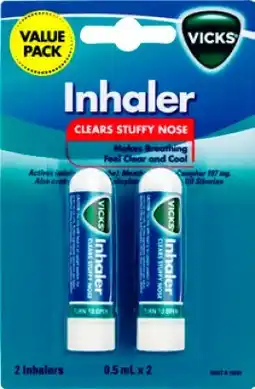 Amcal Pharmacies Vicks Inhaler Value offer