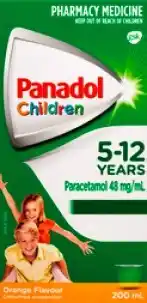 Amcal Pharmacies Panadol Children 5-12 Years Orange offer