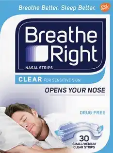 Amcal Pharmacies Breathe Right Nasal Strips Clear Regular offer