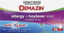 Discount Drug Stores Demazin Allergy + Hayfever Relief 30 Tablets offer
