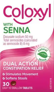 Amcal Pharmacies Coloxyl With Senna 30 Tablets offer