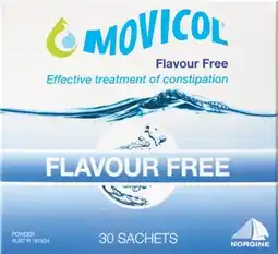 Amcal Pharmacies Movicol Flavour Free Powder 30 Sachets offer