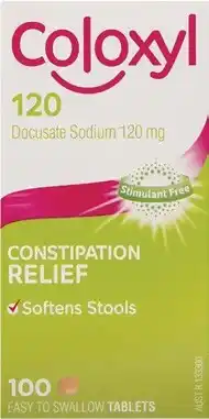 Amcal Pharmacies Coloxyl 120mg 100 Tablets offer