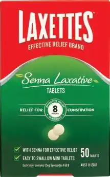 Amcal Pharmacies Laxettes Senna Laxative 50 Tablets offer