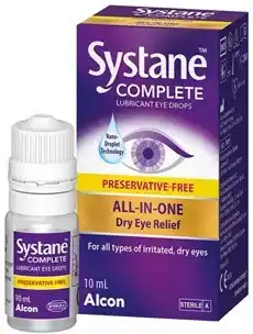 Amcal Pharmacies Systane Complete Preservative-Free Lubricant Eye Drops offer