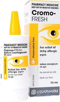 Amcal Pharmacies Cromo-Fresh Eye Drops offer
