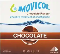 Discount Drug Stores Movicol Junior Chocolate Powder 30 Sachetes offer