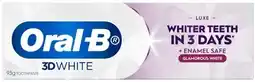 Amcal Pharmacies Oral-B 3D White Luxe Glamorous White Toothpaste offer