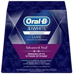 Amcal Pharmacies Oral-B 3D White Luxe Whitestrips Advanced Seal 14 Treatments Pack offer