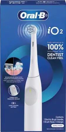 Discount Drug Stores Oral-B iO2 Series Electric Toothbrush White offer