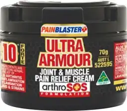 Amcal Pharmacies Pain Blaster Ultra Armour Joint & Muscle Pain Relief Cream offer