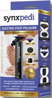 Amcal Pharmacies Synxpedi 3-in-1 Electric Foot Polisher offer