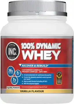 Discount Drug Stores INC 100 Dynamic Whey Vanilla Flavour offer