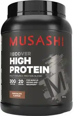 Amcal Pharmacies Musashi High Protein Chocolate Flavour offer