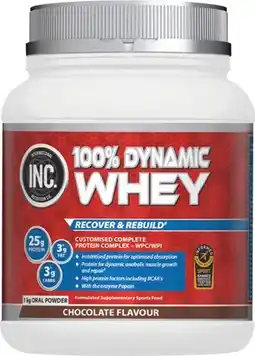 Amcal Pharmacies INC 100% Dynamic Whey Chocolate Flavour offer
