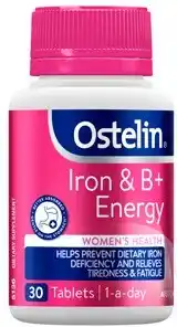Discount Drug Stores Ostelin Iron & B+ Energy 30 Tablets offer