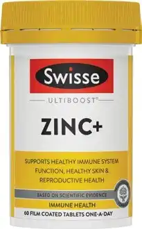Amcal Pharmacies Swisse Ultiboost Zinc+ 60 Tablets offer