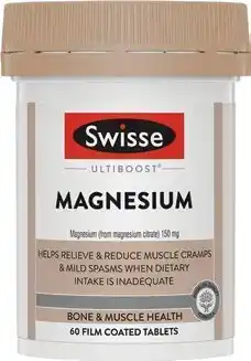 Amcal Pharmacies Swisse Ultiboost Magnesium 60 Tablets offer