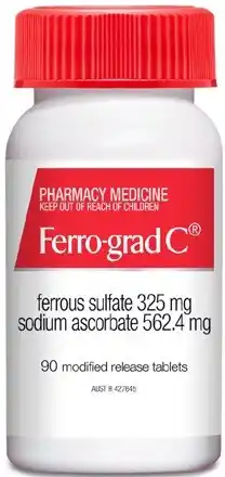 Amcal Pharmacies Ferro-Grad C Iron & Vitamin C 90 Tablets offer