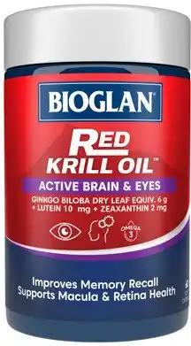 Discount Drug Stores Bioglan Red Krill Oil Active Brain & Eyes 60 Capsules offer