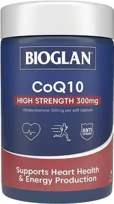 Amcal Pharmacies Bioglan CoQ10 High Strength 300mg 60 Capsules offer