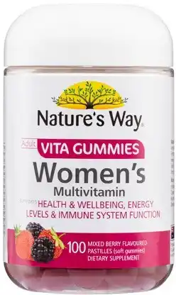 Amcal Pharmacies Nature’s Way Adult Vita Gummies Women’s Multivitamin 100 Pastilles offer