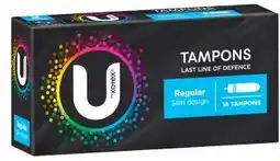 Discount Drug Stores U by Kotex Regular Slim Design Tampons offer