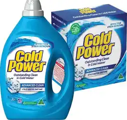 IGA Cold Power Laundry Powder 2kg or Liquid 2 Litre Selected Varieties offer