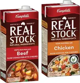 IGA Campbell’s Real Stock Selected Varieties offer