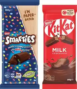IGA Nestlé Chocolate Block 118‑180g Selected Varieties offer