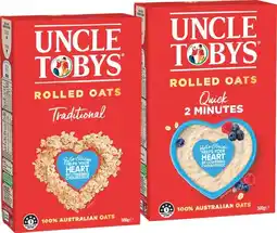 IGA Uncle Tobys Traditional or Quick Rolled Oats 500g offer