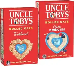 IGA Uncle Tobys Traditional or Quick Rolled Oats 500g offer