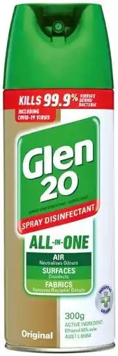 IGA Glen 20 Disinfectant Spray Selected Varieties offer