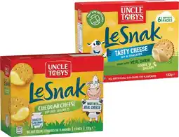 IGA Uncle Tobys Le Snak Selected Varieties offer
