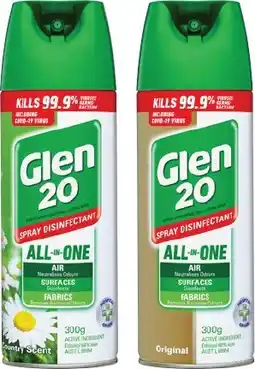 IGA Glen 20 Disinfectant Spray* Selected Varieties offer