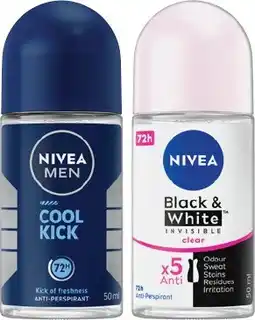 IGA Nivea Anti-perspirant Roll On Selected Varieties offer