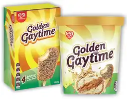 IGA Streets Golden Gaytime Ice Cream 4 Pack or Tub 1 Litre Selected Varieties offer
