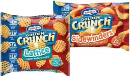 IGA Birds Eye Golden Crunch Lattice or Sidewinders Potato Chips 750g offer