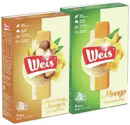 IGA Weis Bar 4 Pack or Mini 6 Pack Selected Varieties offer