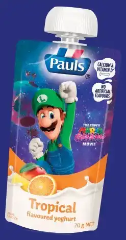 IGA NEW Pauls Tropical Flavoured Yoghurt Pouch offer