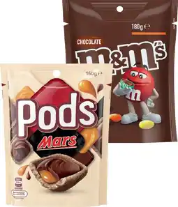 IGA M&M’s 120‑180g, Pods 160g or Maltesers 120‑140g Selected Varieties offer