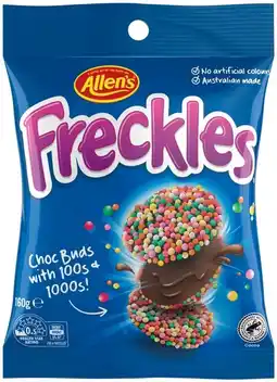 IGA Allen’s Freckles, Jaffas or Nestlé Smarties Share Pack 160g offer