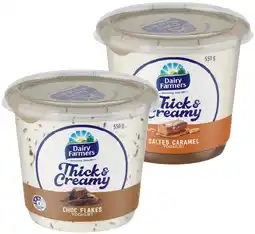 IGA Dairy Farmers Thick & Creamy Yoghurt Selected Varieties offer