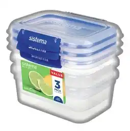 IGA Sistema Klip It Rectangle Food Storage Container 1 Litre offer